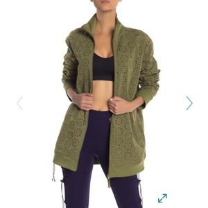 PUMA FENTY Rihanna Zip Up Embroidered Edge Jacket